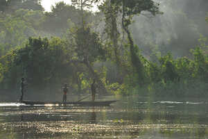 コンゴ川沿いの風景