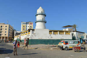 ジブチシティーのランドマークの一つ、ハモウディ・モスク