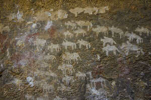 コハイト遺跡近くに残された古代の岩絵