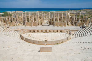 リビアで最大、地中海沿岸諸国で最も保存状態の良いローマ遺跡の一つ、レプティス・マグナ