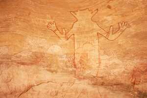 有名な「セファールの巨人」の岩絵