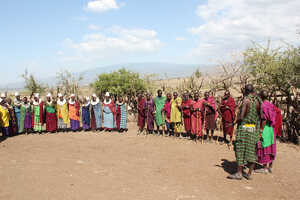 マサイの村を訪問