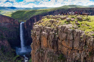レソトの名瀑、マレツニャーネ滝